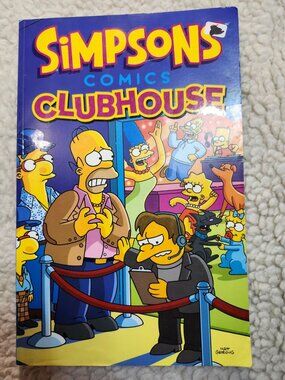 Simpsons Comics Clubhouse Paperback Kids Graphic Novel Comic 2015 HarperCollins